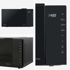 Mikrowelle mit Grill Hisense H23MOBS5HG4 Schwarz 800 W 23 L |  Mikr...