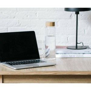 Flasche Andrea House ms70099 Glas Bambus 1 L |  Gläser und Krüge   ...