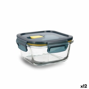 Lunchbox hermetisch Quid Astral Blau Glas 520 ml 13,6 x 13,6 x 7 cm...
