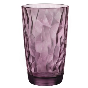Trinkglas Bormioli Rocco Diamond Lila Glas 470 ml (6 Stück) |  Gläs...