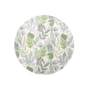 Geschirr-Set Algon Einwegartikel Pappe blumig 3 Stücke 28 cm (24 St...