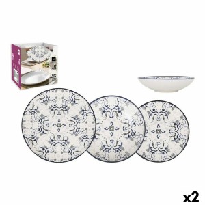 Geschirr-Set La Mediterránea Tesa 12 Stücke Porzellan (2 Stück) |  ...