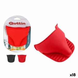 Gant à Four Quttin Silicone 2 Pièces 12 x 10 x 2 cm (18 Unités) |  ...