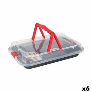 Kuchenspringform Quttin Kohlenstoffstahl Schwarz Durchsichtig 36 x ...