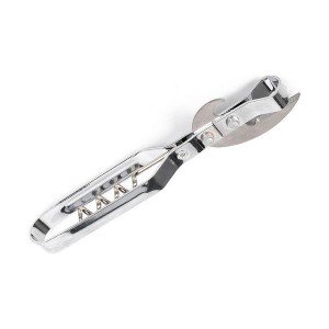 Flaschenöffner mit Korkenzieher 14 x 3,5 cm Korkenzieher Dosenöffne...