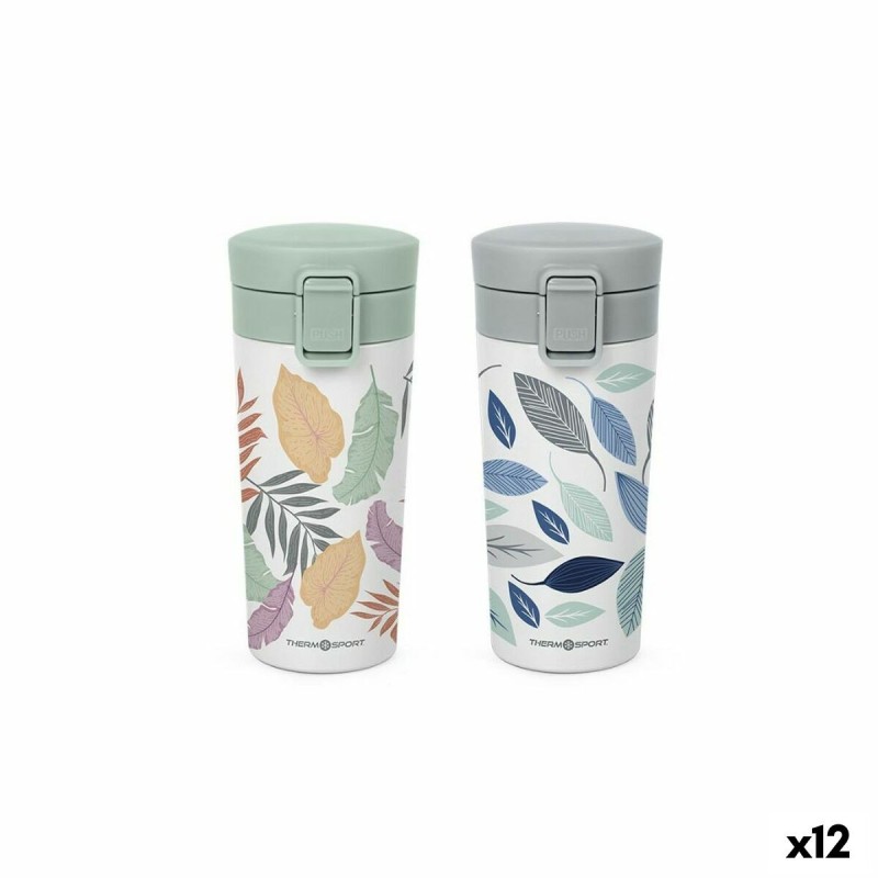 Thermal Cup with Lid ThermoSport Sheets 360 ml (12 Units) |  Cups a...