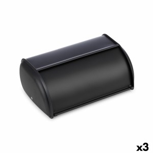 Brotkorb Quttin Schwarz Metall 43,5 x 27,5 x 18,5 cm (3 Stück) |  K...