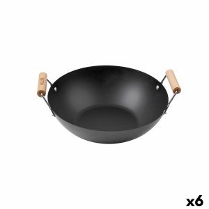 Wok Pfanne Quttin Holz (6 Stück) |  Pfannen und Töpfe   | Chef Up