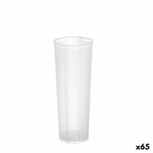 Set of reusable glasses Algon Transparent 65 Units 330 ml (6 Pieces...