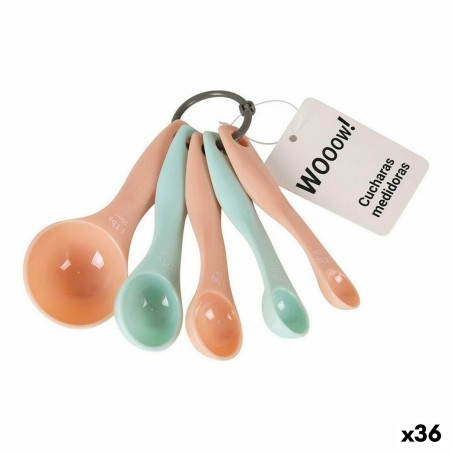 Set of Measuring Spoons Wooow 5 Pieces Plastic (36 Units) |  Decora...