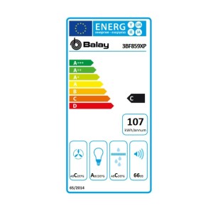 Hotte standard Balay 3BF859XP 86 cm 790 m3/h 66 dB 277W Argenté Aci...
