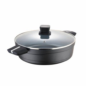 Pot with Glass Lid San Ignacio Bistro SG6427 Matte back Cast alumin...