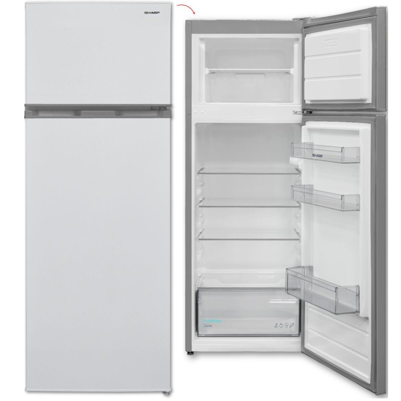Réfrigérateur Combiné Sharp SJFTB01ITXWEES Blanc |  Refrigérateurs ...