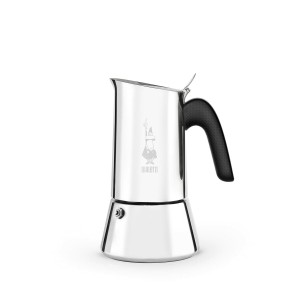 Italian Coffee Pot Bialetti NEW VENUS Silver Metal Stainless steel ...