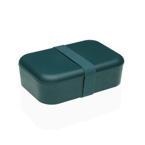 Boîte à lunch Versa Bleu Polyéthylène RPET |  Boîtes déjeuner, réci...