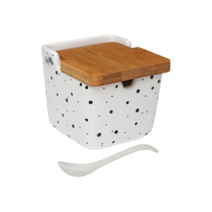 Zuckerdose Versa Speckle aus Keramik 8,8 x 8,5 x 8,8 cm |  Weiteres...