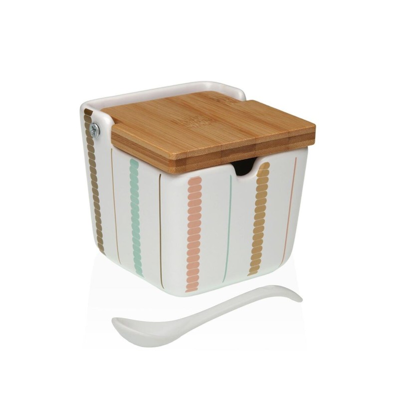 Sugar Bowl Versa Flint Ceramic 8,8 x 8,5 x 8,8 cm | Other accessor... Sugar Bowl Versa Flint Ceramic 8,8 x 8,5 x 8,8 cm | Other accessor...