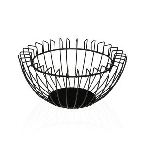 Obstschale Versa Schwarz Metall Stahl 26 x 12 x 26 cm |  Weiteres Z...