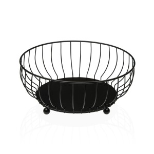 Obstschale Versa Schwarz Metall Stahl 27,5 X 11 X 27,5 CM |  Weiter...