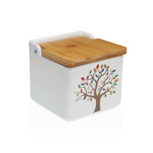 Salt Shaker with Lid Versa Ceramic Tree 12,2 x 11,5 x 12,2 cm |  Sp...