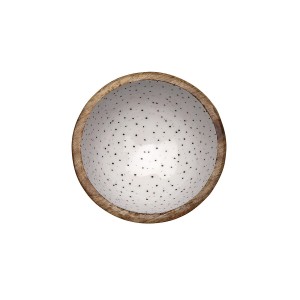 Schale Versa Speckle Mango-Holz 13 x 7 x 13 cm |  Geschirr, Tablett...
