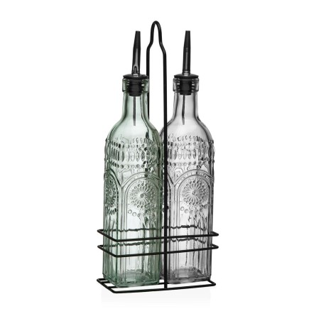 Ensemble salière et poivrier Versa Métal verre 500 ml 7,2 X 32,5 X ...