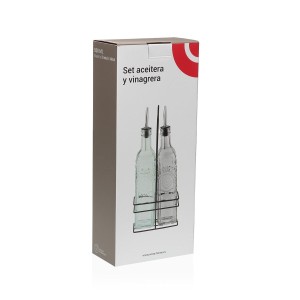 Ensemble salière et poivrier Versa Métal verre 500 ml 7,2 X 32,5 X ...