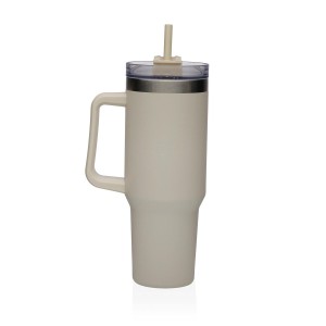 Thermobecher mit Deckel Versa Beige |  Tassen und Thermoskannen   |...