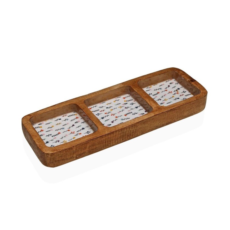Tablett für Snacks Versa Blume 30 X 3,5 X 10 CM |  Geschirr, Tablet...
