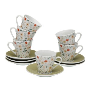 Set aus 6 Teetassen mit Teller Versa verdi Porzellan |  Tassen und ...