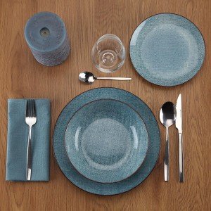 Geschirr Versa Blau Porzellan 18 Stücke |  Geschirr, Tabletts und Q...