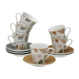 Set aus 6 Teetassen mit Teller Versa TABITHA Porzellan |  Tassen un...