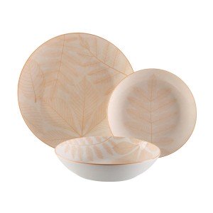 Tableware Versa Aylen Beige Porcelain 18 Pieces |  Plates, platters...