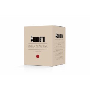 Italienische Kaffeemaschine Bialetti MOKA EXCLUSIVE Rot Aluminium 6...