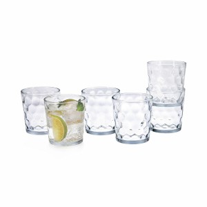 Set of glasses Quid Kata Transparent Glass 260 ml 6 Pieces |  Glass...