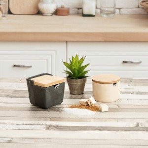 Zuckerdose Quid Tu Y Yo aus Keramik Grau 10 x 10 x 11 cm |  Weitere...