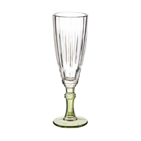 Champagne glass Vivalto PR05720ST3/BHA6 GREE Exotic Green Crystal 1...