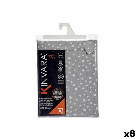 Fleckenabweisende Tischdecke Kinvara BABEL GRIS 42 Weiß Grau Jacqua...