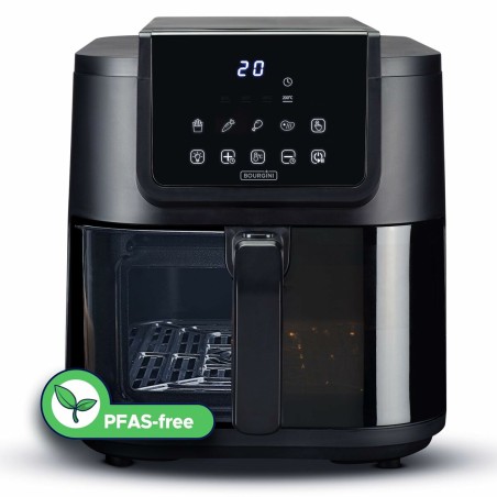 Heißluftfritteuse Bourgini 184172 Schwarz 8 L |  Fritteusen   | Che...