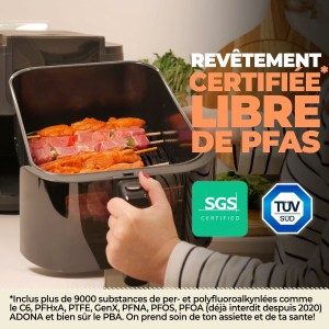 Heißluftfritteuse Bourgini 184172 Schwarz 8 L |  Fritteusen   | Che...