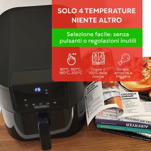 Friteuse à Air Bourgini 184172 Noir 8 L |  Friteuses   | Chef Up