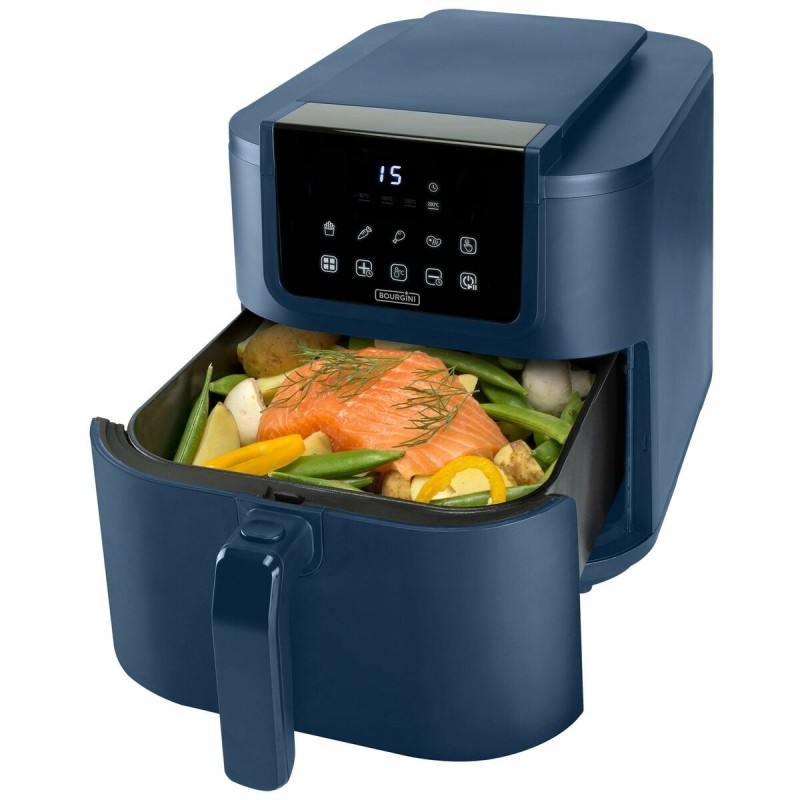 Heißluftfritteuse Bourgini 184176   AZUL Schwarz 8 L |  Fritteusen ...
