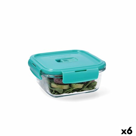 Lunchbox hermetisch Luminarc Turquesa türkis Glas 760 ml (6 Stück) ...