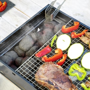 Folding Portable Barbecue for use with Charcoal BearBQ InnovaGoods ...
