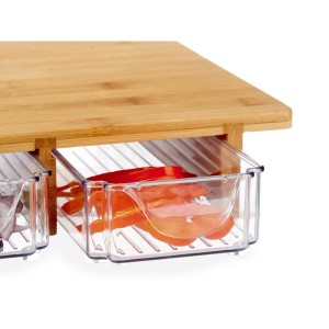 Cutting board Kinvara KT216001-4 KT216001-4 Brown Transparent Natur...