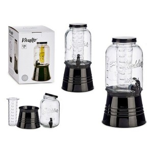 Transparent Glass Jug Vivalto DW6004S-1 DW6004S-1 Black Transparent...
