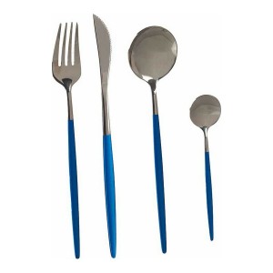 Ensemble de Couverts Kinvara BST-CT022 BST-CT022 Bleu Argenté Acier...