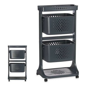 Vegetable trolley Kinvara TP-747-2 Anthracite polypropylene Plastic...