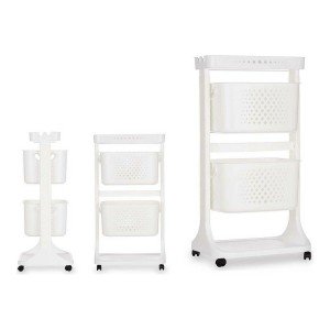 Gemüsewagen Kinvara TP-747-1 Weiß Polypropylen Kunststoff 33 x 83,5...