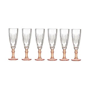 Champagnerglas Vivalto PR05720ST3/BHA6 GRAP Exotic Lachsfarben Kris...